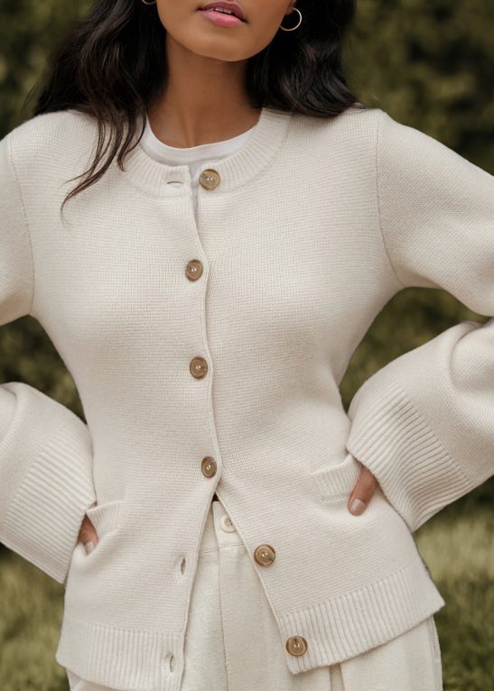 Ultra-Soft Cashmere Button Cardigan
